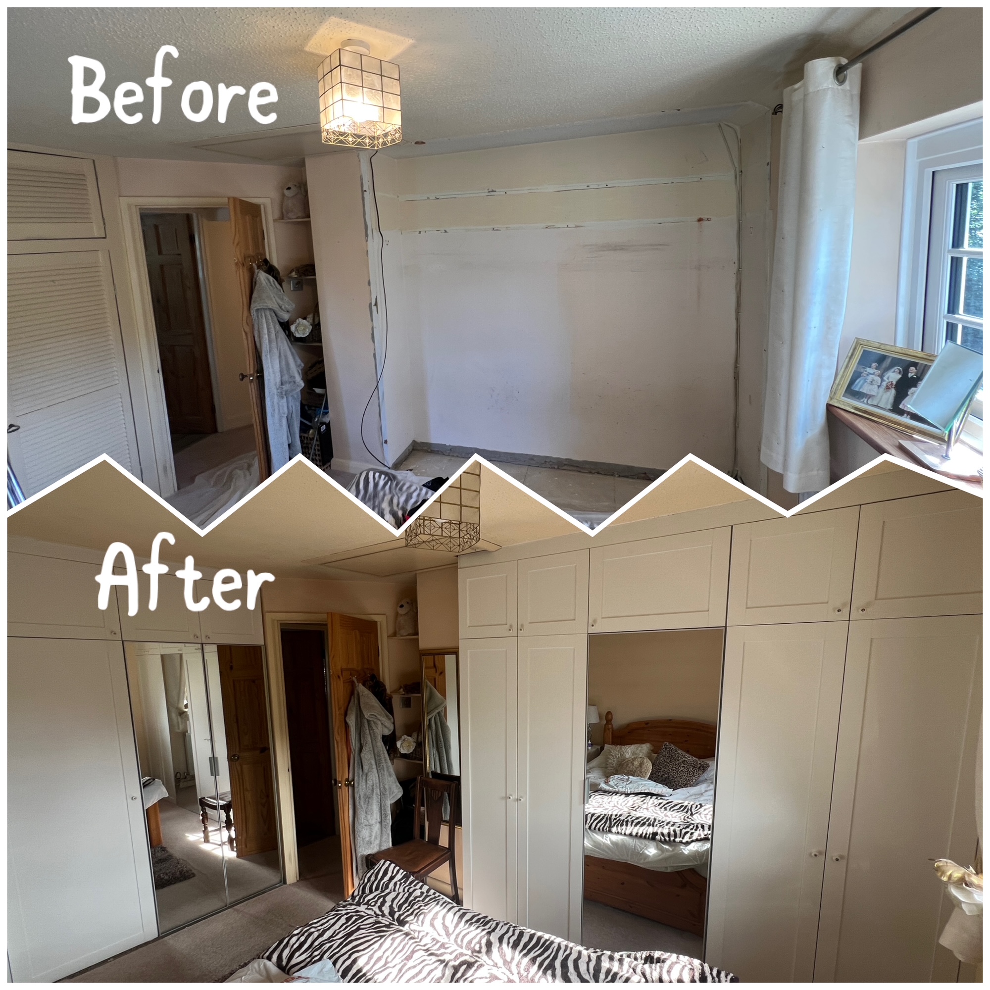 Before and after example of completed JH Estates work 2