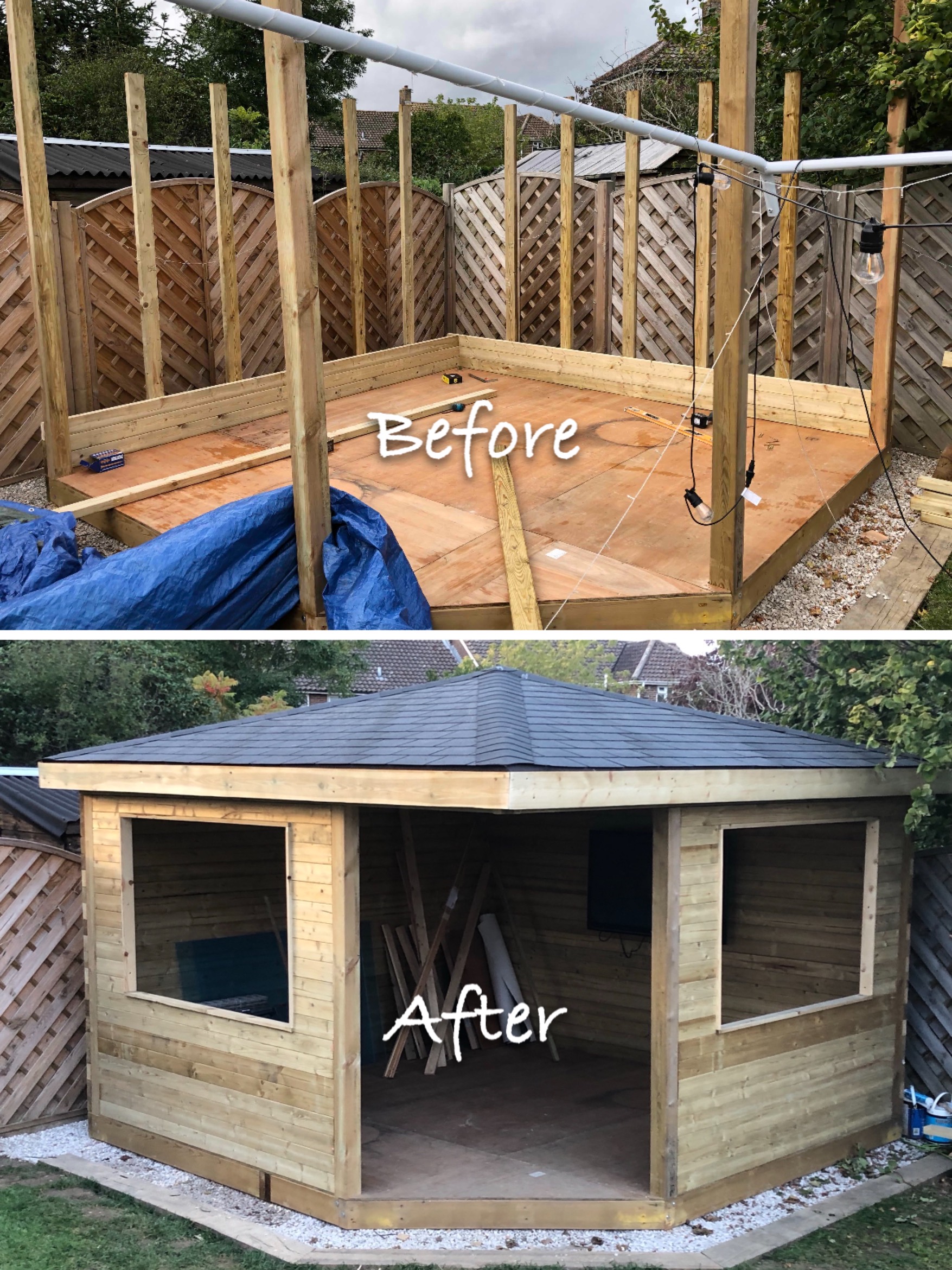 Before and after example of completed JH Estates work 6